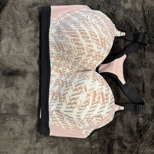 Victoria's Secret VSX Cream/Patterned Sports Bra